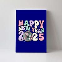 Groovy Cute Happy New Year 2025 Disco Ball Gift Canvas