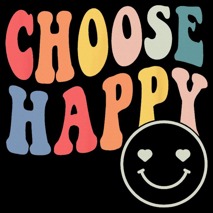 Groovy Choose Happy Motivational Inspirational Positive Tee 16 in Basic Backpack