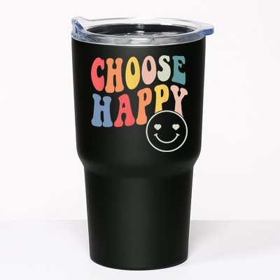 Groovy Choose Happy Motivational Inspirational Positive Tee Tumbler