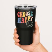 Groovy Choose Happy Motivational Inspirational Positive Tee Tumbler