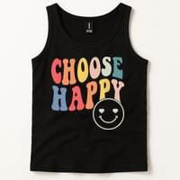 Groovy Choose Happy Motivational Inspirational Positive Tee Tank Top