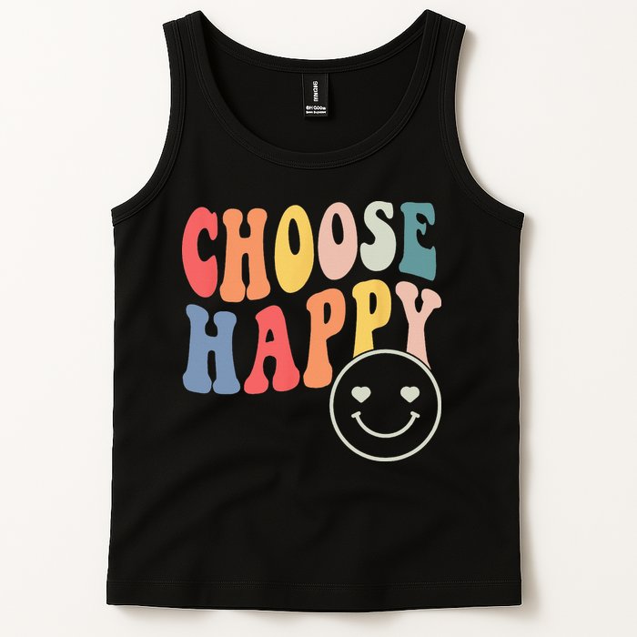 Groovy Choose Happy Motivational Inspirational Positive Tee Tank Top