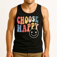 Groovy Choose Happy Motivational Inspirational Positive Tee Tank Top