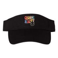 Groovy Choose Happy Motivational Inspirational Positive Tee Visor