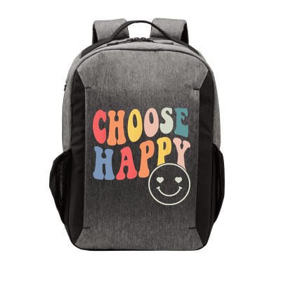 Groovy Choose Happy Motivational Inspirational Positive Tee Vector Backpack