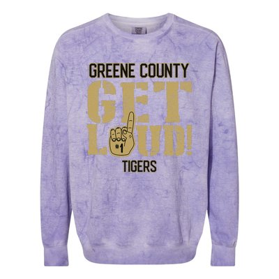 Greene County High School Get Loud Tigers Colorblast Crewneck Sweatshirt