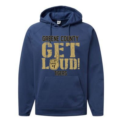 Greene County High School Get Loud Tigers Performance Fleece Hoodie