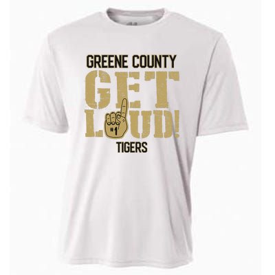 Greene County High School Get Loud Tigers Cooling Performance Crew T-Shirt