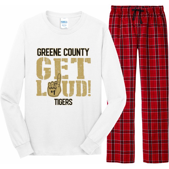 Greene County High School Get Loud Tigers Long Sleeve Pajama Set