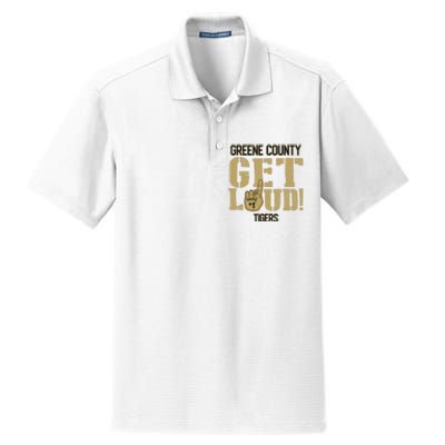 Greene County High School Get Loud Tigers Dry Zone Grid Polo