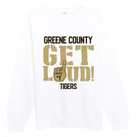 Greene County High School Get Loud Tigers Premium Crewneck Sweatshirt