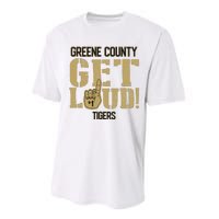 Greene County High School Get Loud Tigers Performance Sprint T-Shirt