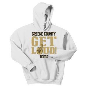 Greene County High School Get Loud Tigers Kids Hoodie