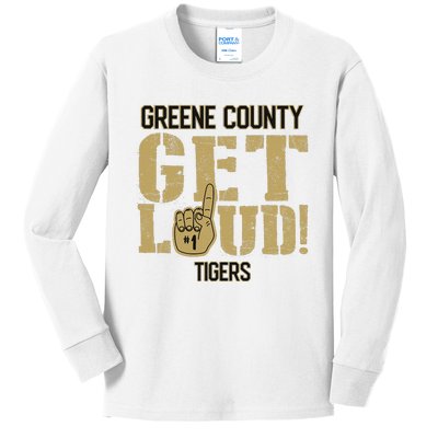 Greene County High School Get Loud Tigers Kids Long Sleeve Shirt