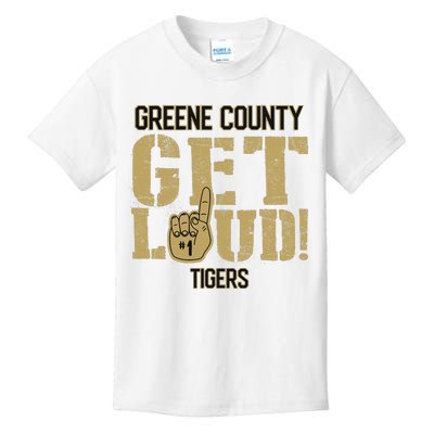 Greene County High School Get Loud Tigers Kids T-Shirt