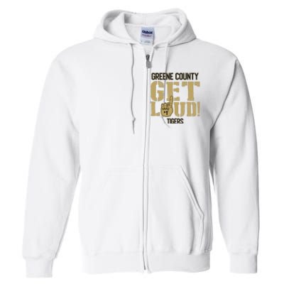 Greene County High School Get Loud Tigers Full Zip Hoodie