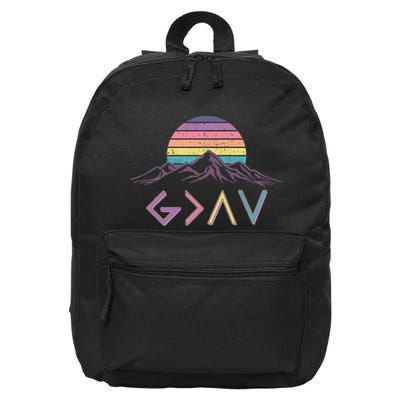 God Christian Is Greater Than The Highs And Lows Costume 16 in Basic Backpack