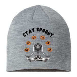 Ghos Creep It Real Cute Pumpkin Meaningful Gift Stay Spooky Cute Gift Sustainable Beanie