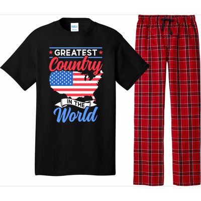 Greatest Country In The World Us Usa American America Us Usa Pajama Set