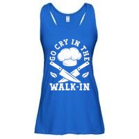 Go Cry In The Walk In Culinary Art Cooking Chef Meaningful Gift Ladies Essential Flowy Tank