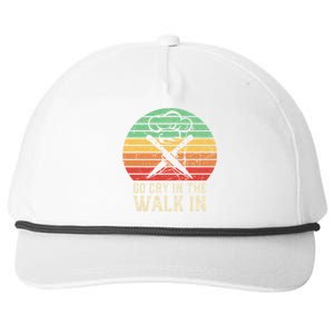 Go Cry In The Walk In Funny Retro Chef Meaningful Gift Snapback Five-Panel Rope Hat