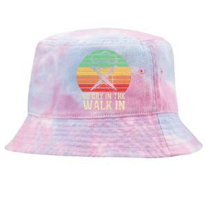 Go Cry In The Walk In Funny Retro Chef Meaningful Gift Tie-Dyed Bucket Hat