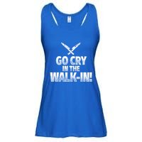 Go Cry In The Walkin Funny Chef Great Gift Ladies Essential Flowy Tank