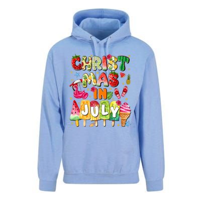 Groovy Christmas In July Summer Hawaii Unisex Surf Hoodie