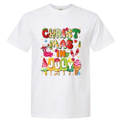 Groovy Christmas In July Summer Hawaii Garment-Dyed Heavyweight T-Shirt