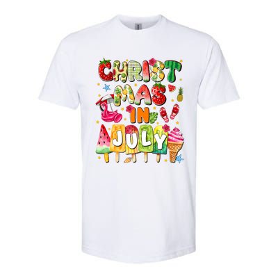 Groovy Christmas In July Summer Hawaii Softstyle CVC T-Shirt