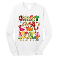 Groovy Christmas In July Summer Hawaii Long Sleeve Shirt