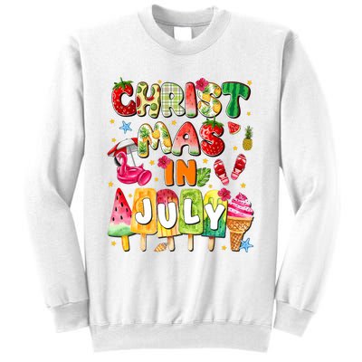 Groovy Christmas In July Summer Hawaii Sweatshirt