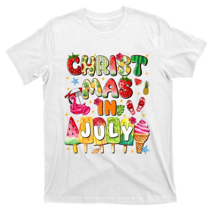 Groovy Christmas In July Summer Hawaii T-Shirt