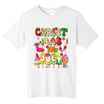 Groovy Christmas In July Summer Hawaii Tall Fusion ChromaSoft Performance T-Shirt