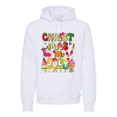 Groovy Christmas In July Summer Hawaii Premium Hoodie