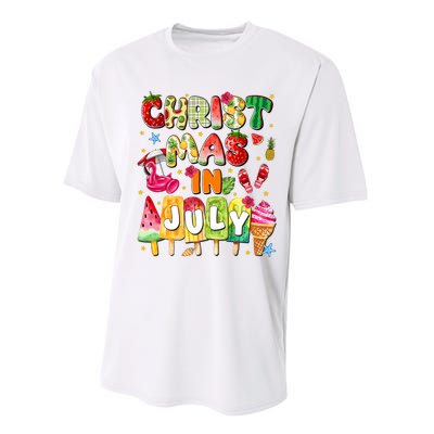 Groovy Christmas In July Summer Hawaii Performance Sprint T-Shirt