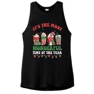 Groovy Christmas ItS The Most Wonderful Time Of The Year Cute Gift Ladies PosiCharge Tri-Blend Wicking Tank