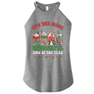 Groovy Christmas ItS The Most Wonderful Time Of The Year Cute Gift Women's Perfect Tri Rocker Tank