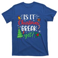 Groovy Christmas Is It Christmas Break Yet Retro Xmas Tree Cute Gift T-Shirt