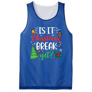 Groovy Christmas Is It Christmas Break Yet Retro Xmas Tree Cute Gift Mesh Reversible Basketball Jersey Tank