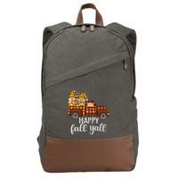 Gnomes Couple In Truck Pumpkin Spice Fall Yall Autumn Gnome Cotton Canvas Backpack