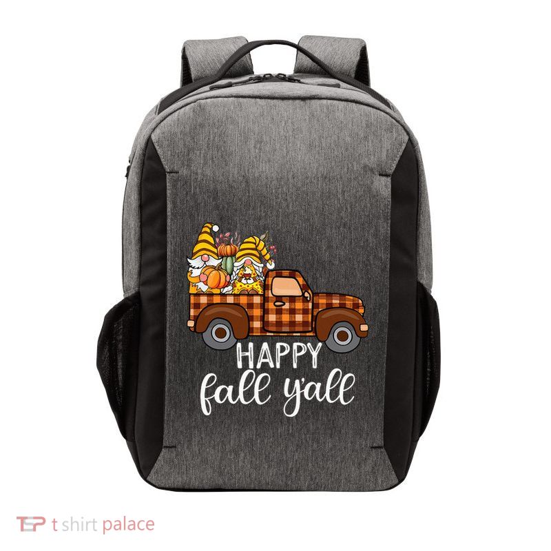 Gnomes Couple In Truck Pumpkin Spice Fall Yall Autumn Gnome Vector Backpack