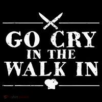 Go Cry In The Walk In Funny Chef 16 in Basic Backpack