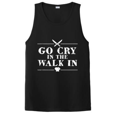 Go Cry In The Walk In Funny Chef PosiCharge Competitor Tank