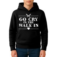 Go Cry In The Walk In Funny Chef Kids Hoodie
