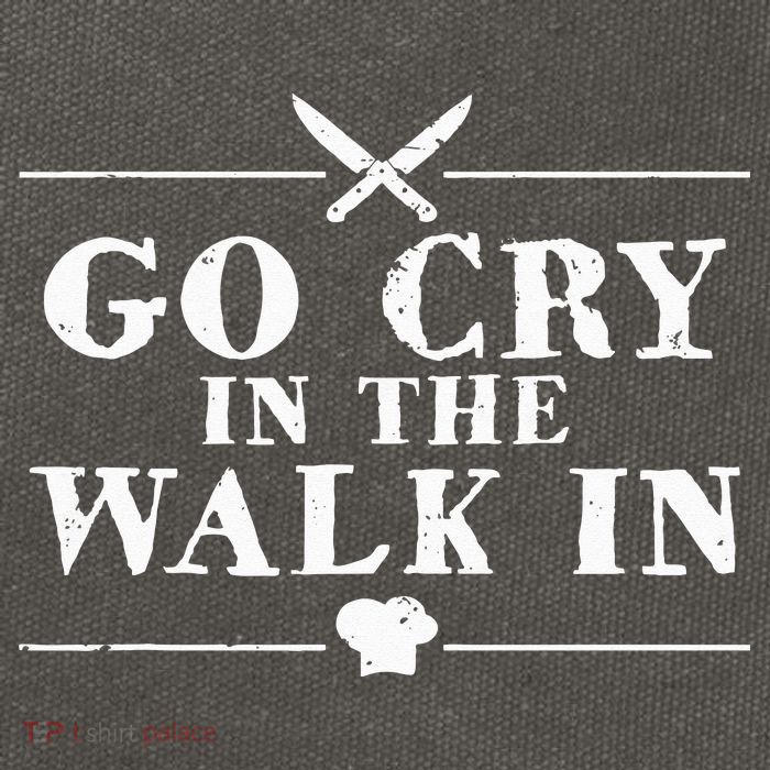 Go Cry In The Walk In Funny Chef Cotton Canvas Backpack