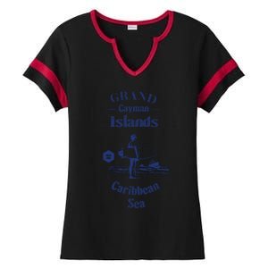 Grand Cayman Islands Ladies Halftime Notch Neck Tee