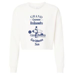 Grand Cayman Islands Cropped Pullover Crew