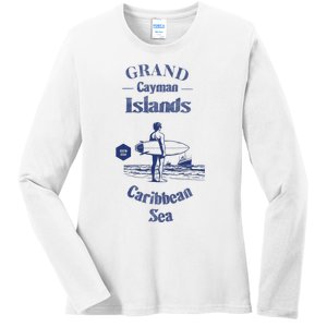 Grand Cayman Islands Ladies Long Sleeve Shirt