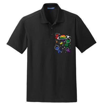 Gay Cats In Space Rainbow Pride Month Lgbtq Ally Dry Zone Grid Polo